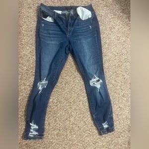 Size 16w Judy Blue distressed skinny jeans.
